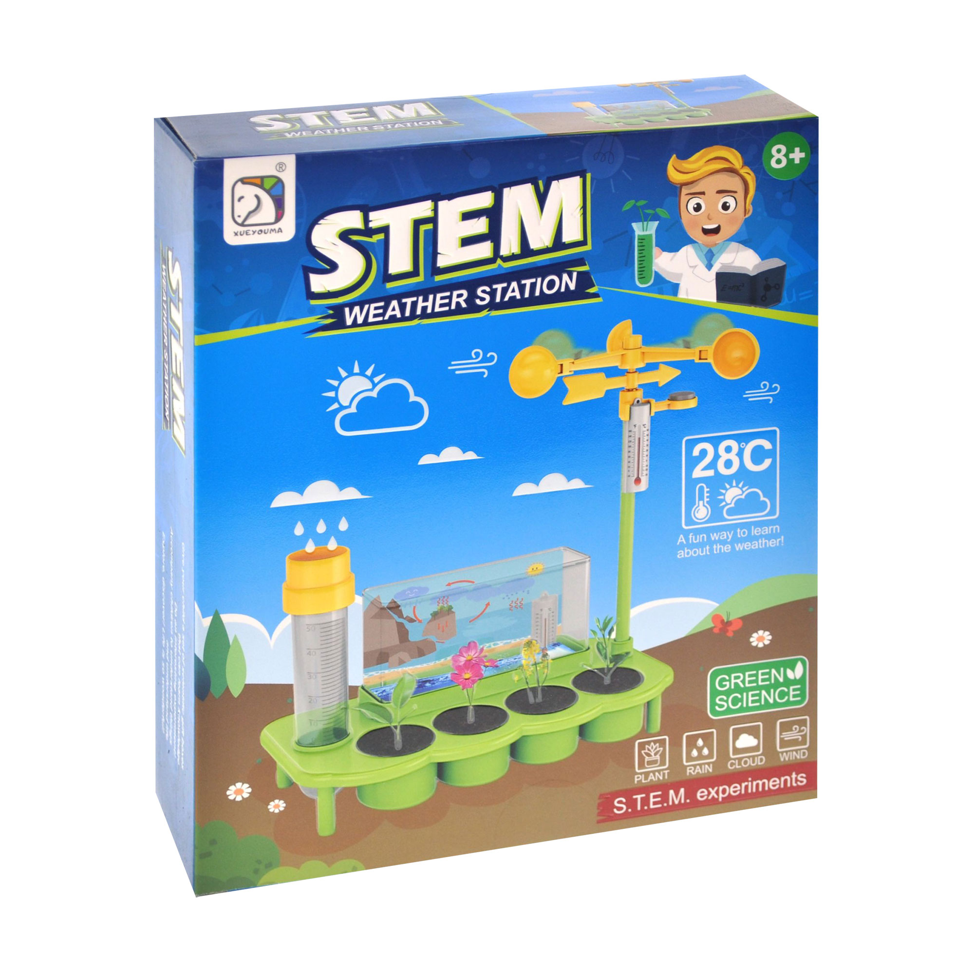 Дитячий ігровий набір для дослідів YG Toys Метеостанція, від 8 років (SD552)